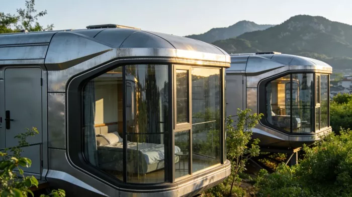 Pourquoi la maison capsule spatiale préfabriquée est-elle le meilleur choix pour les campings extérieurs ?