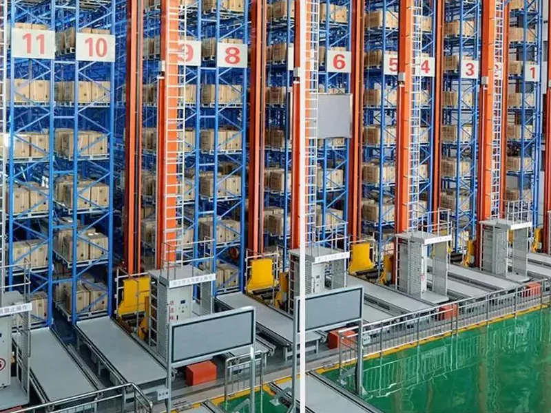 Entrepôt en acier stéréoscopique automatisé