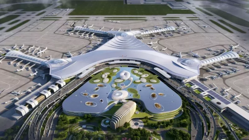 Terminal préfabriqué vert