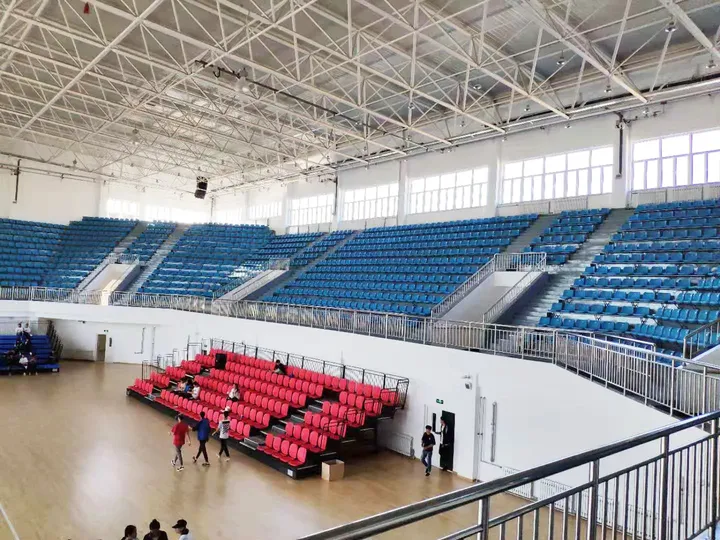 Plate-forme de support en acier VIP pour gymnase