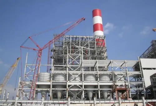 Structure métallique de centrale électrique