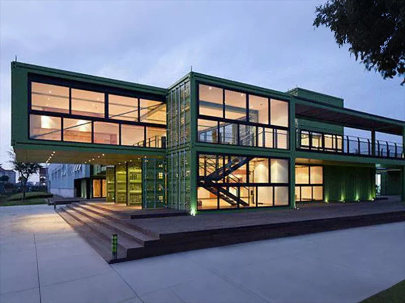 Bâtiment de maison de villa modulaire en acier léger préfabriqué