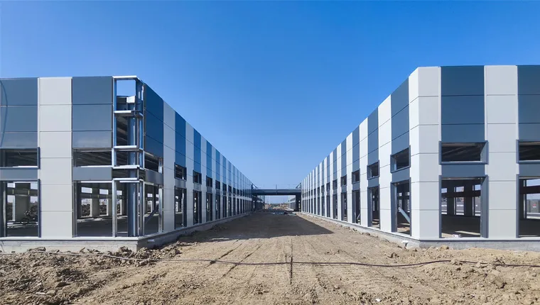 Module d'entrepôt préfabriqué en acier léger