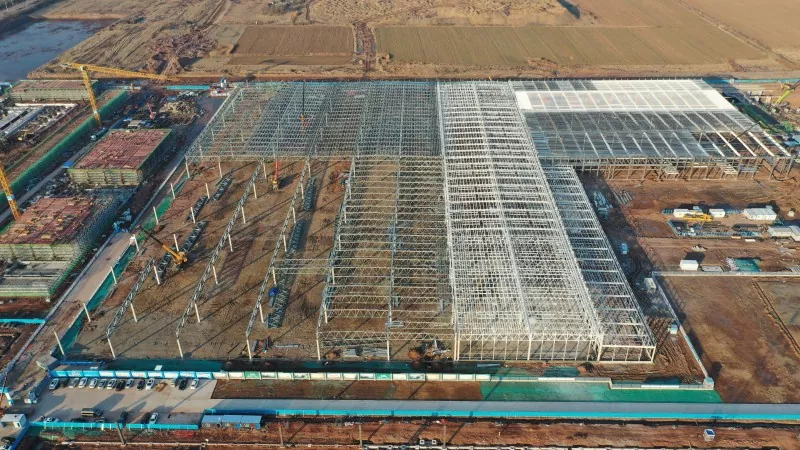 Construction d’un centre de distribution de livraison Steel Express