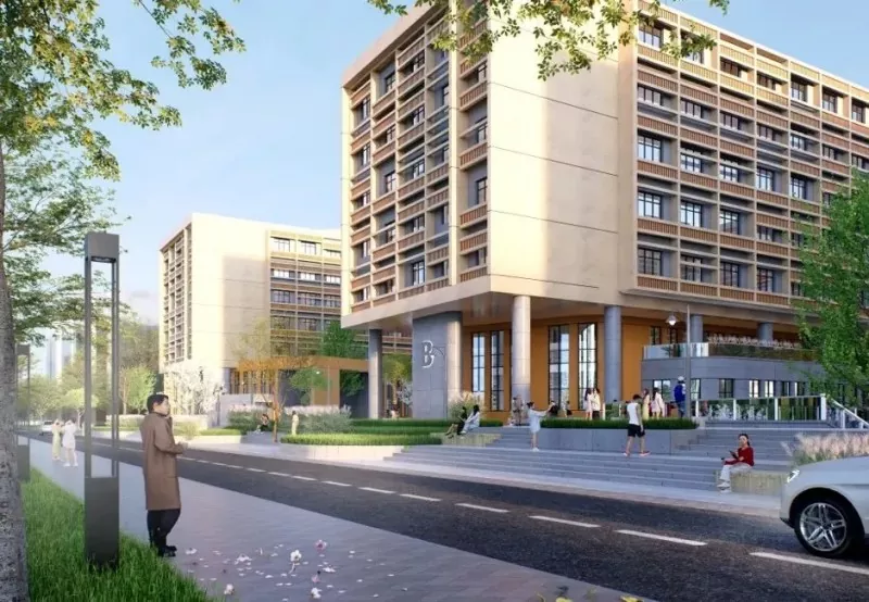 Bâtiment d'étudiants d'échange international à ossature d'acier