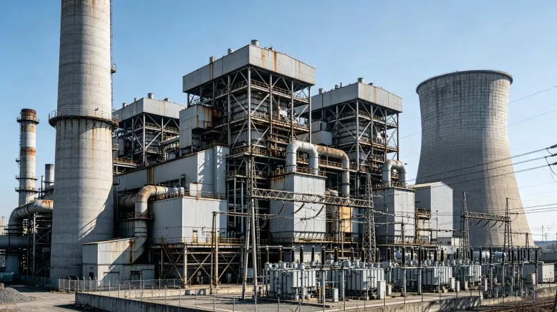 Construction d'une centrale électrique à ossature d'acier