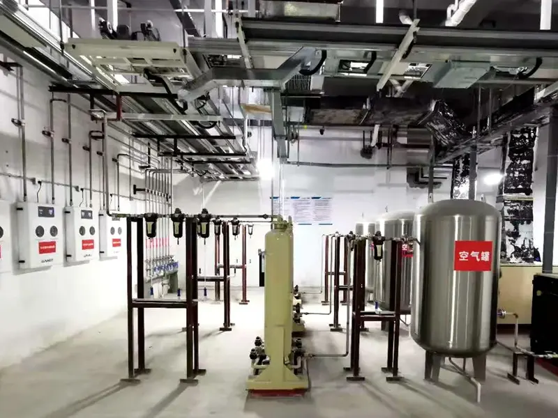 Bâtiment d'approvisionnement en gaz médicaux en acier